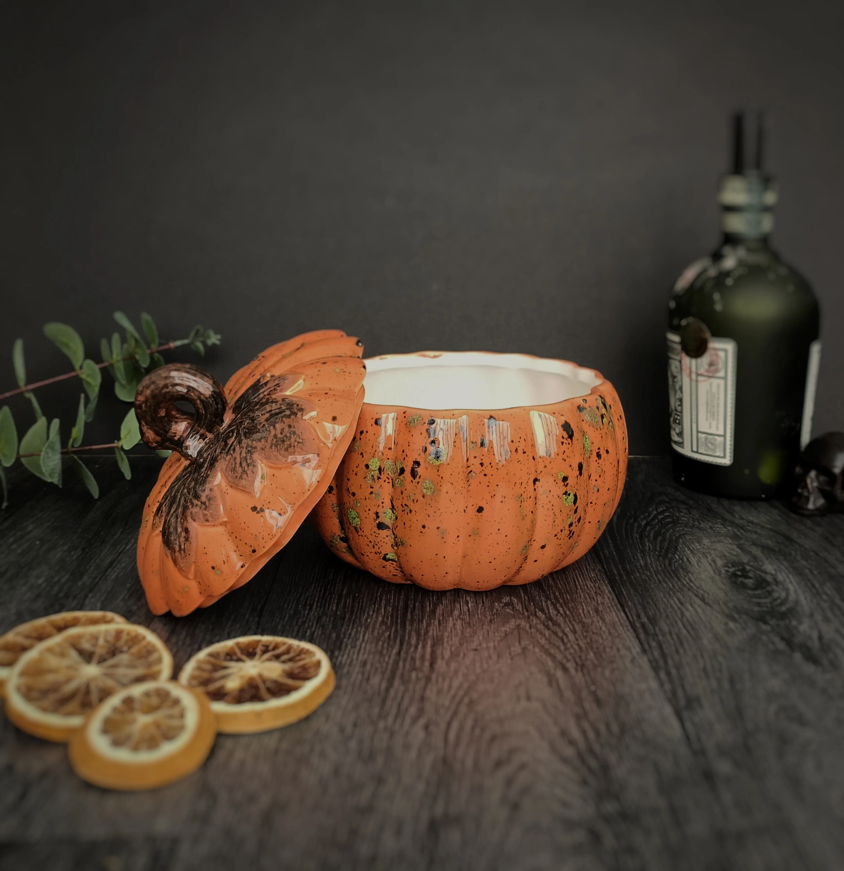 Large Mouldy Pumpkin Storage Jar