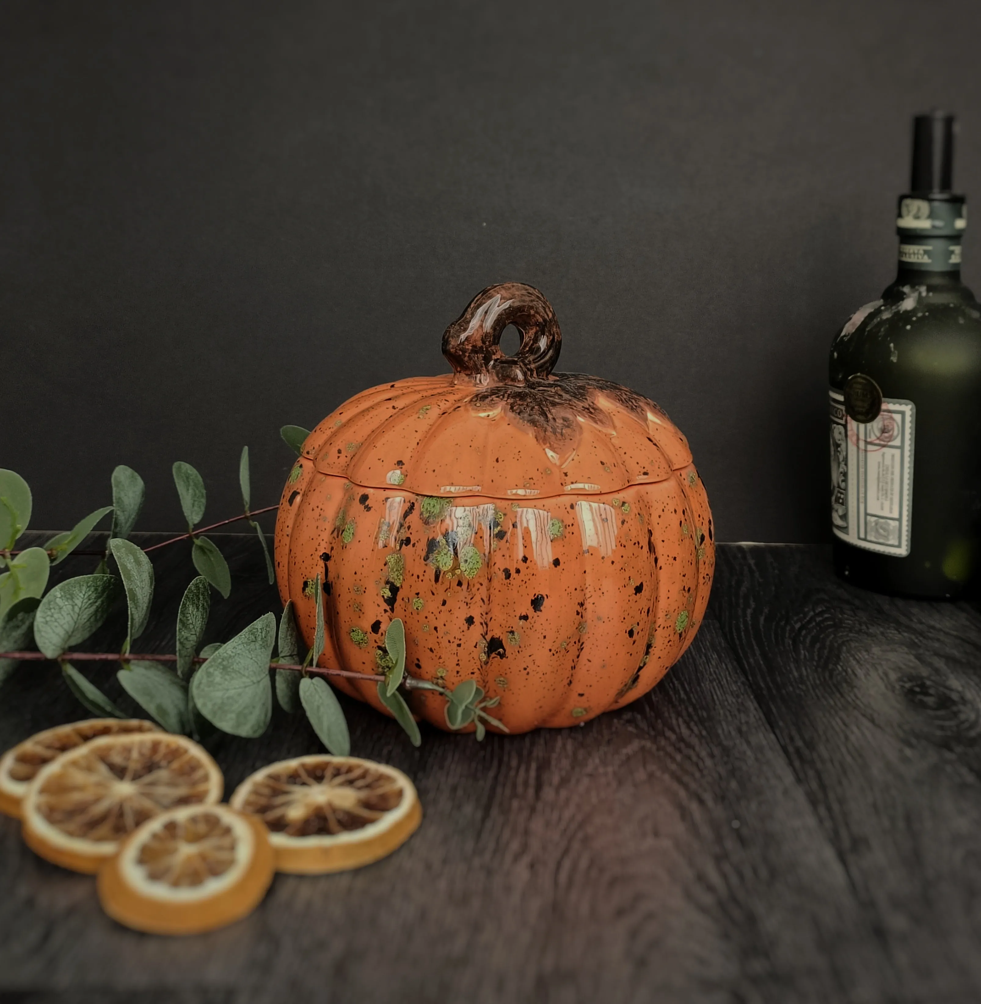 Large Mouldy Pumpkin Storage Jar