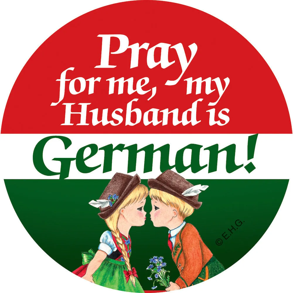 Magnet Button German Husband