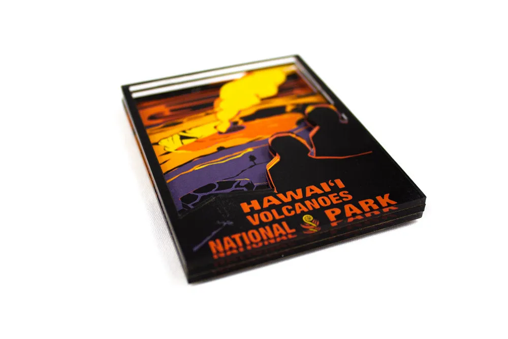 Magnet: Vintage Style Hawaiʻi Volcanoes National Park