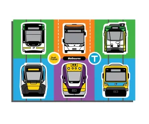 Melbourne transit magnet sheet 2