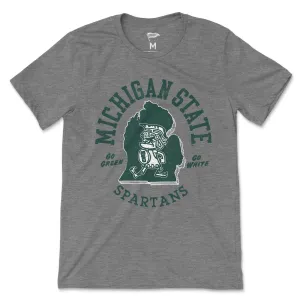 Michigan State Vintage Sparty Tee