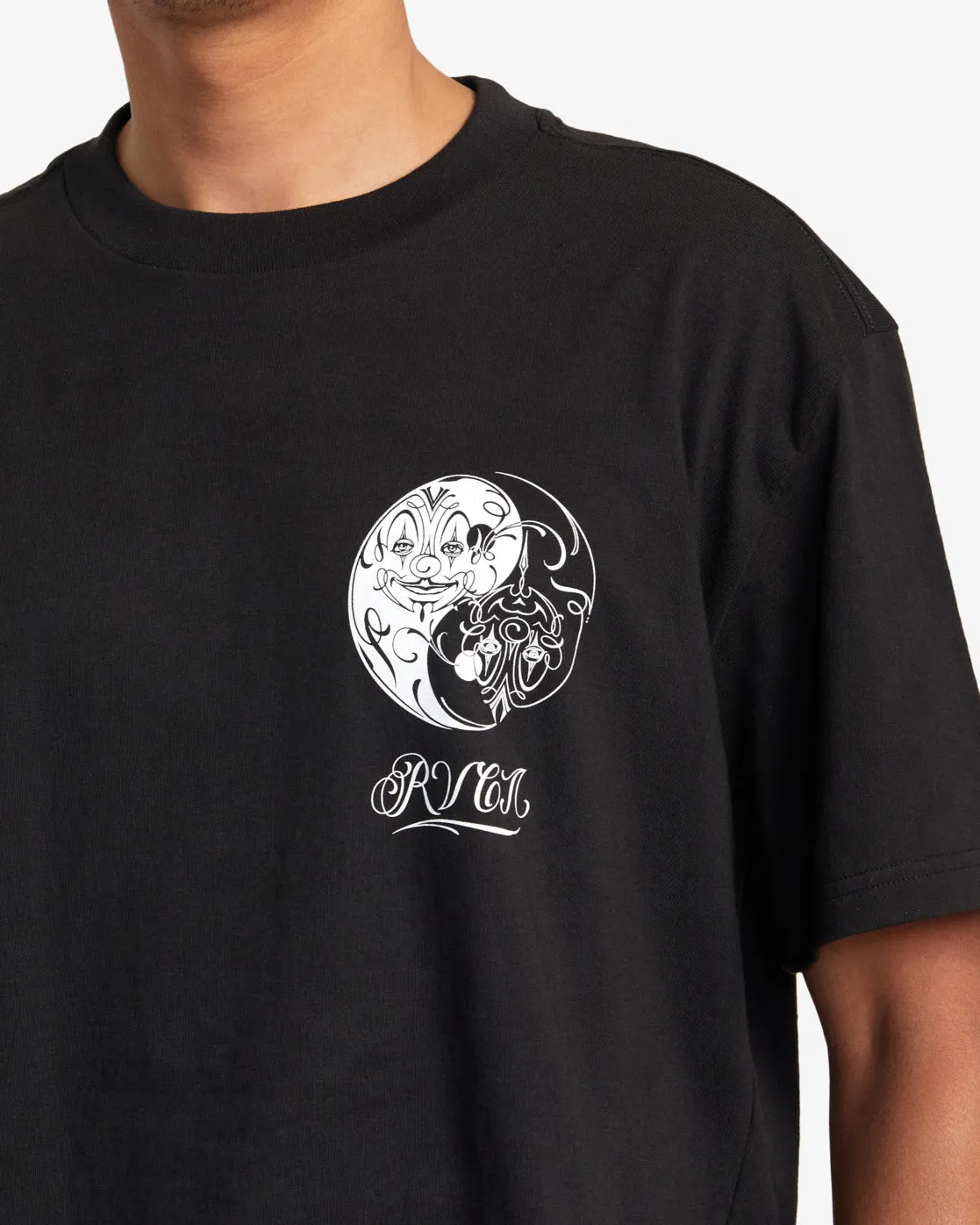 Mister Cartoon Yin Yang Tee - Black