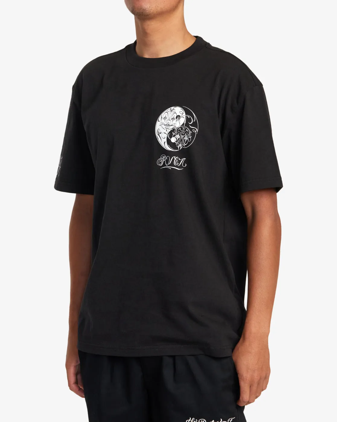 Mister Cartoon Yin Yang Tee - Black