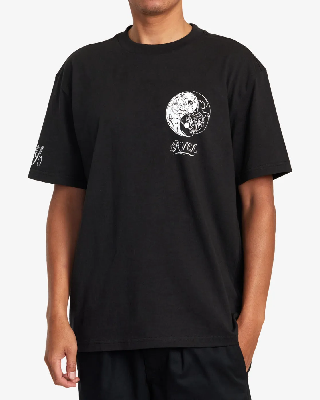 Mister Cartoon Yin Yang Tee - Black