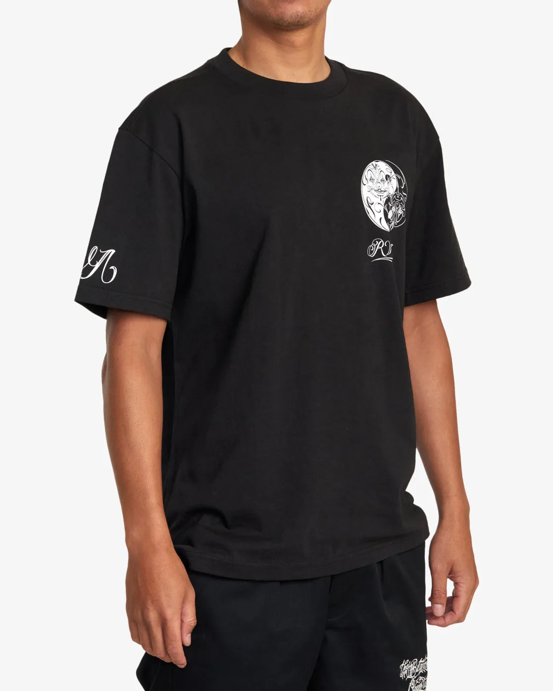 Mister Cartoon Yin Yang Tee - Black