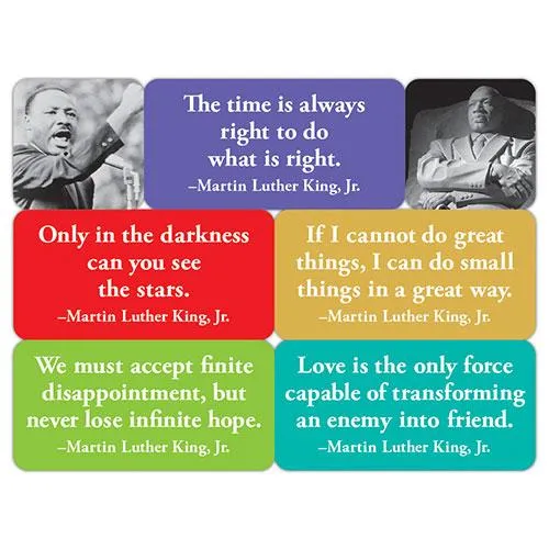 MLK Quotes Mini Magnet Set