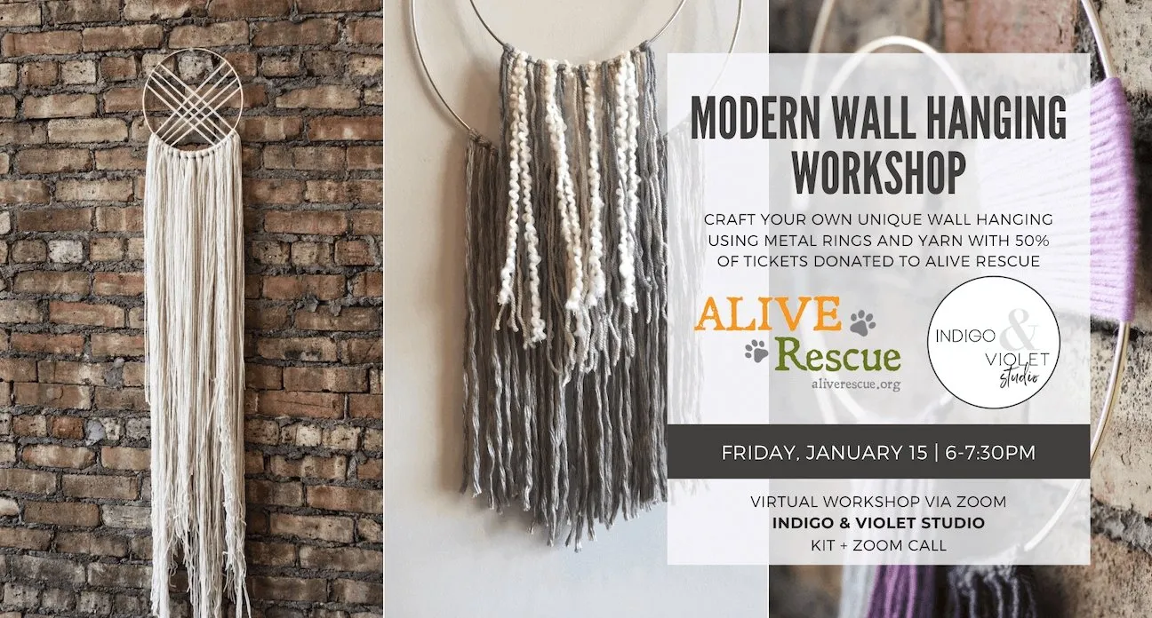 Modern Wall Hanging Workshop   Alive Rescue - Jan. 15