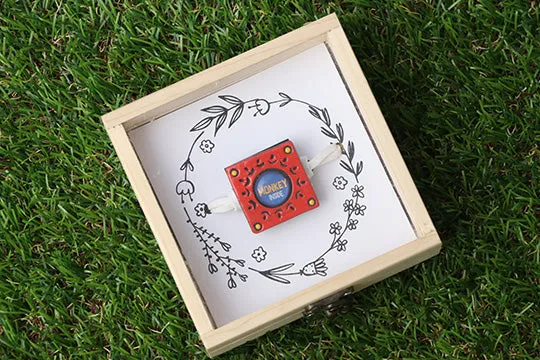 Monkey Mirror Rakhi Box