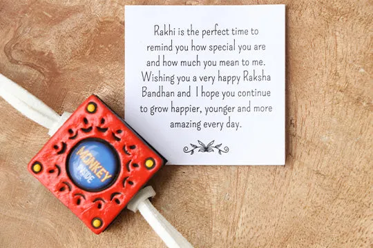 Monkey Mirror Rakhi Box