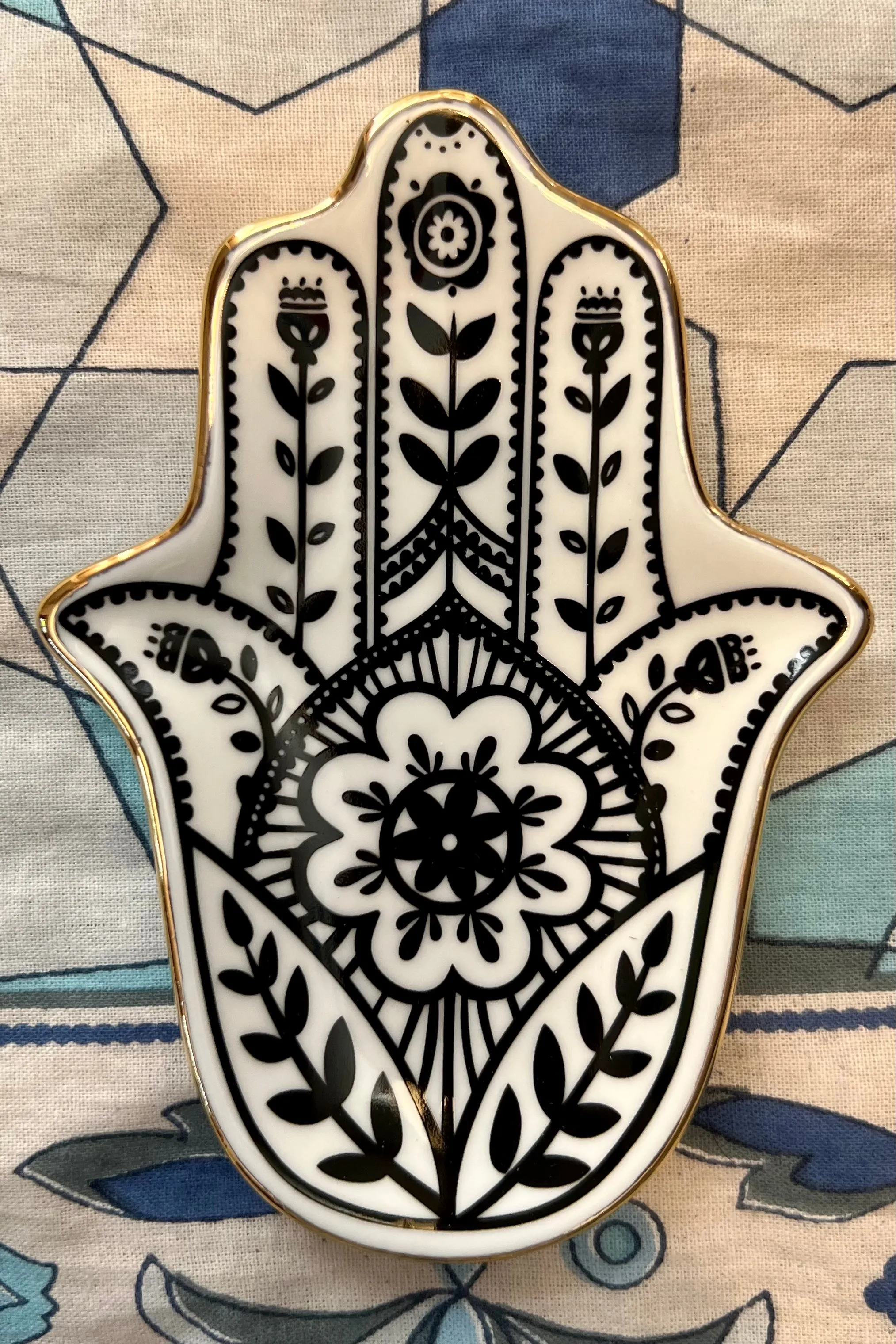 PALM CERAMIC DISH