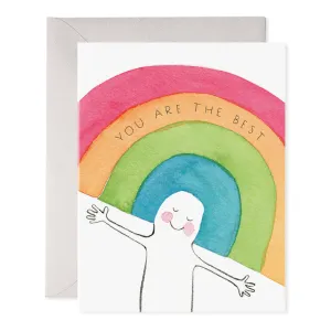 Rainbow Head Greeting Card