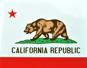 Souvenir Magnet California Republic Flag