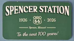 Spencer Station 100 Year Anniversary Logo Magnet