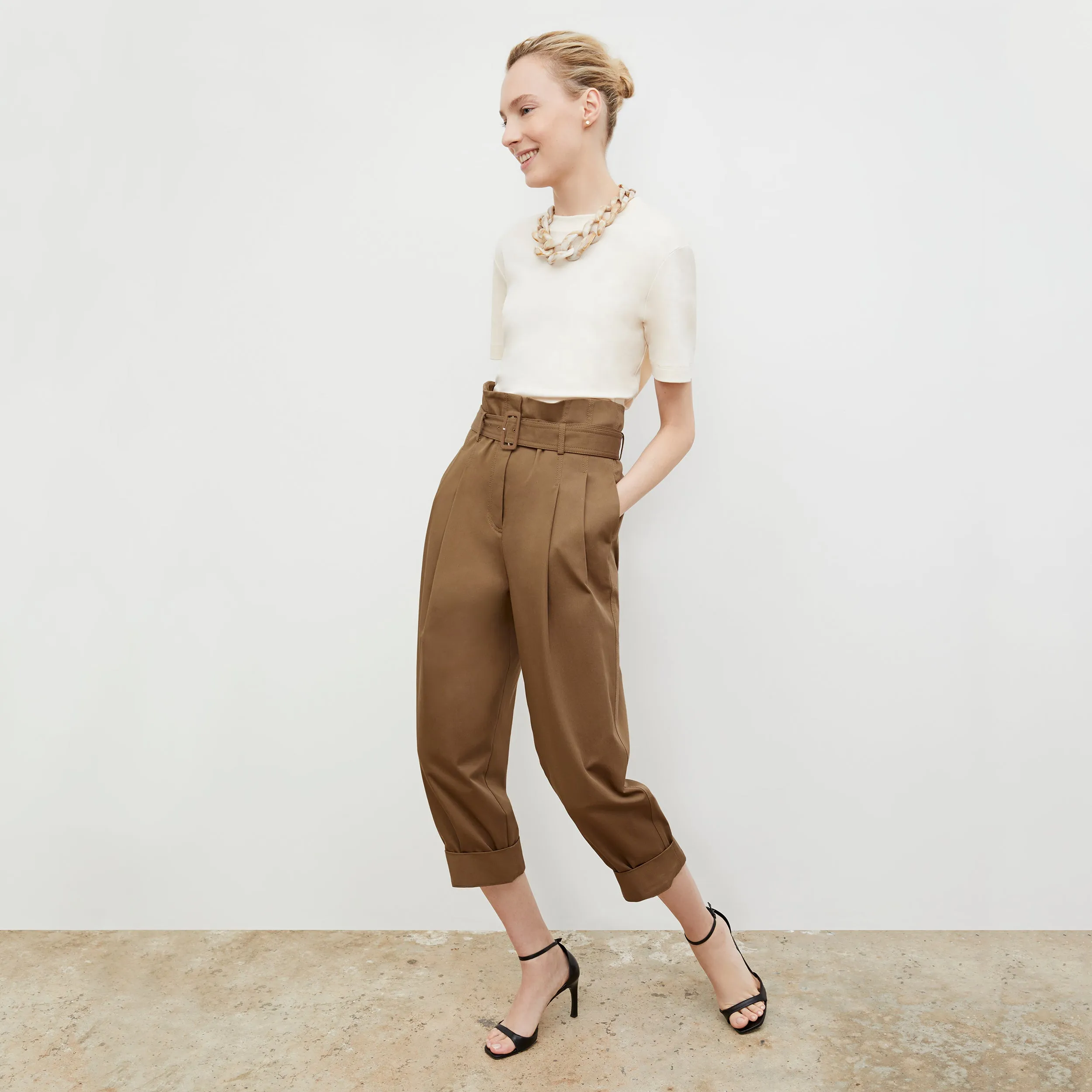 Talulah Pant - Eco Chino :: Sepia