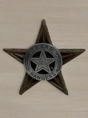 Texas Ranger Metal Star Magnet