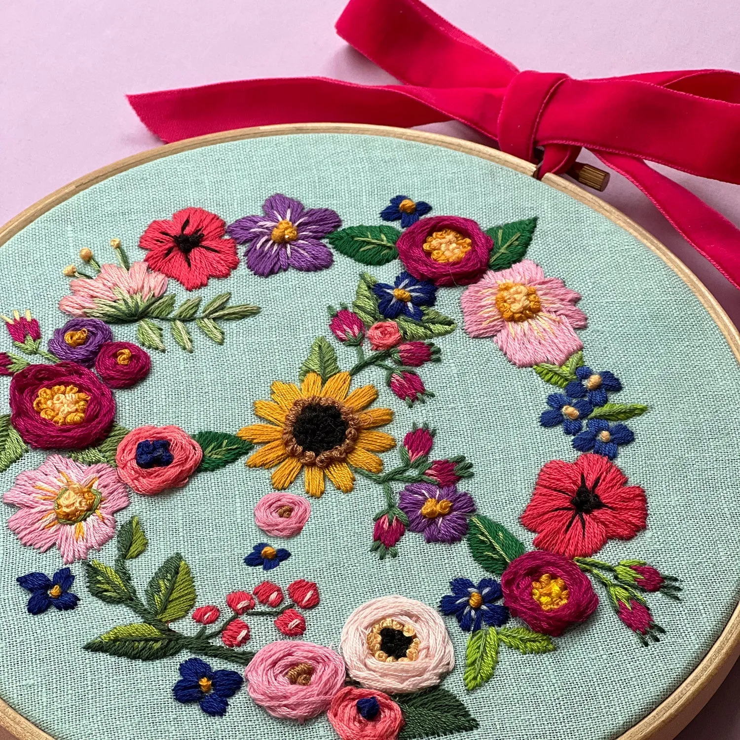 The Peace Sign Embroidery - Digital Download