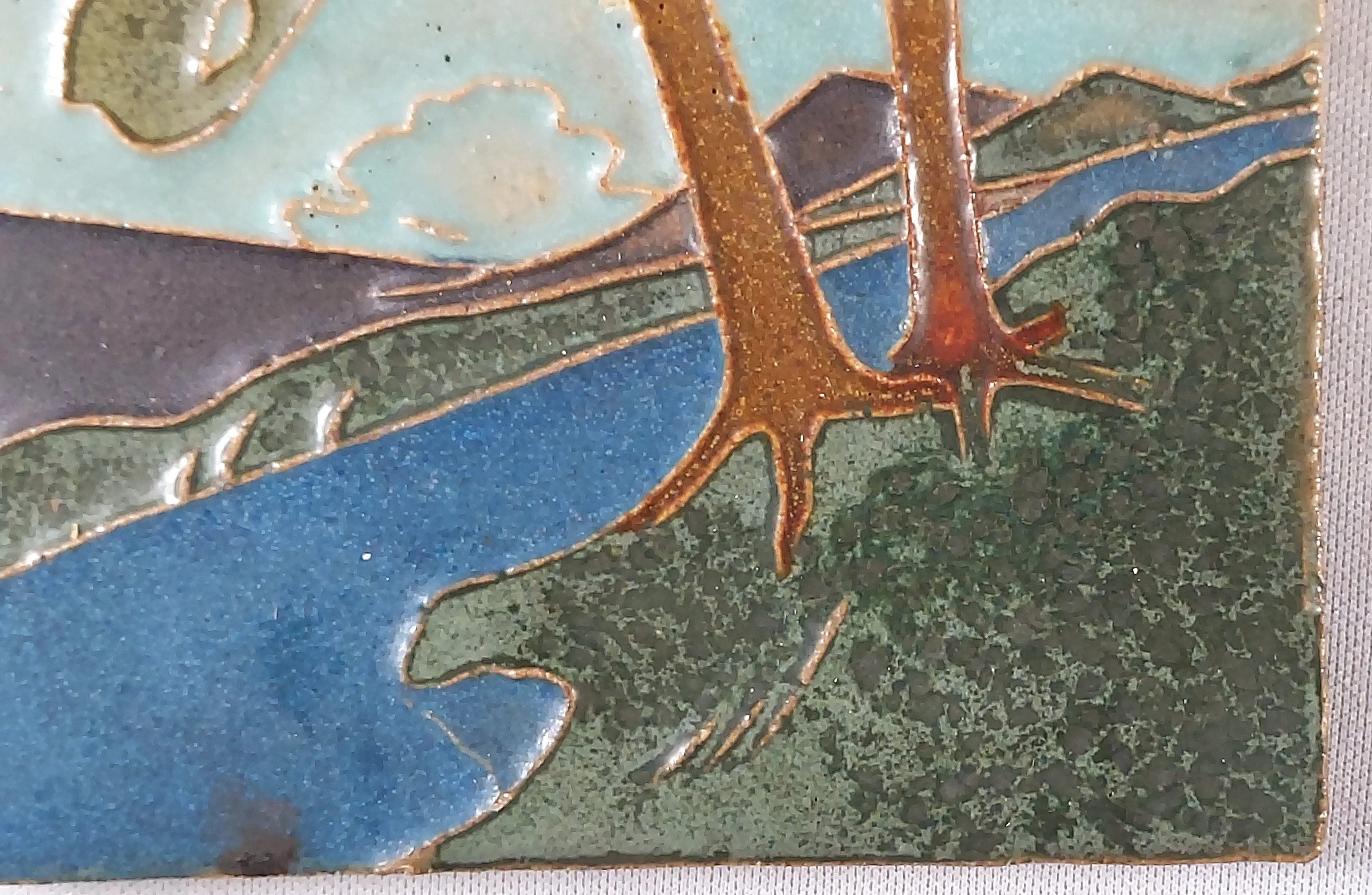 Van Briggle Landscape Tile