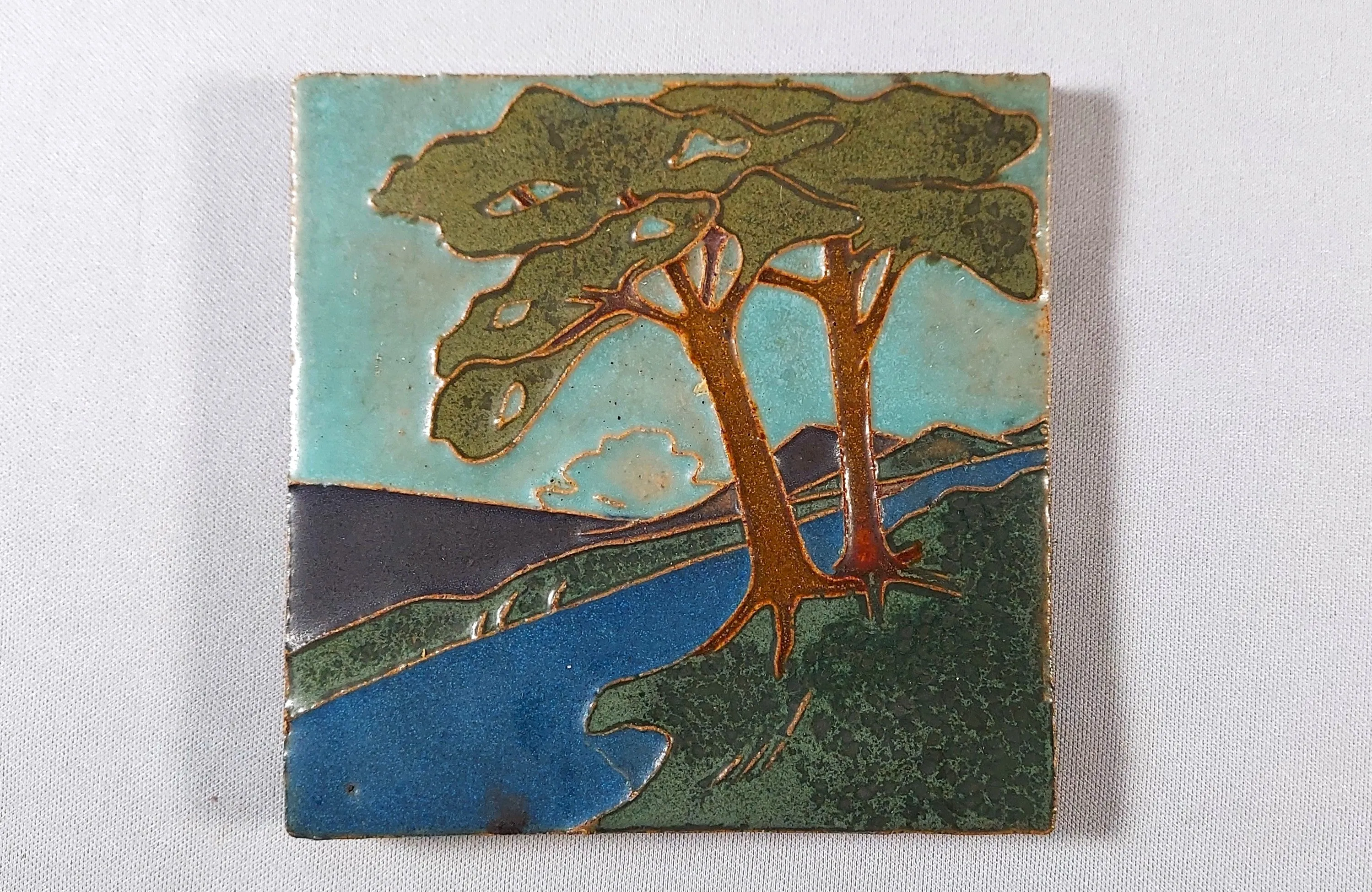 Van Briggle Landscape Tile