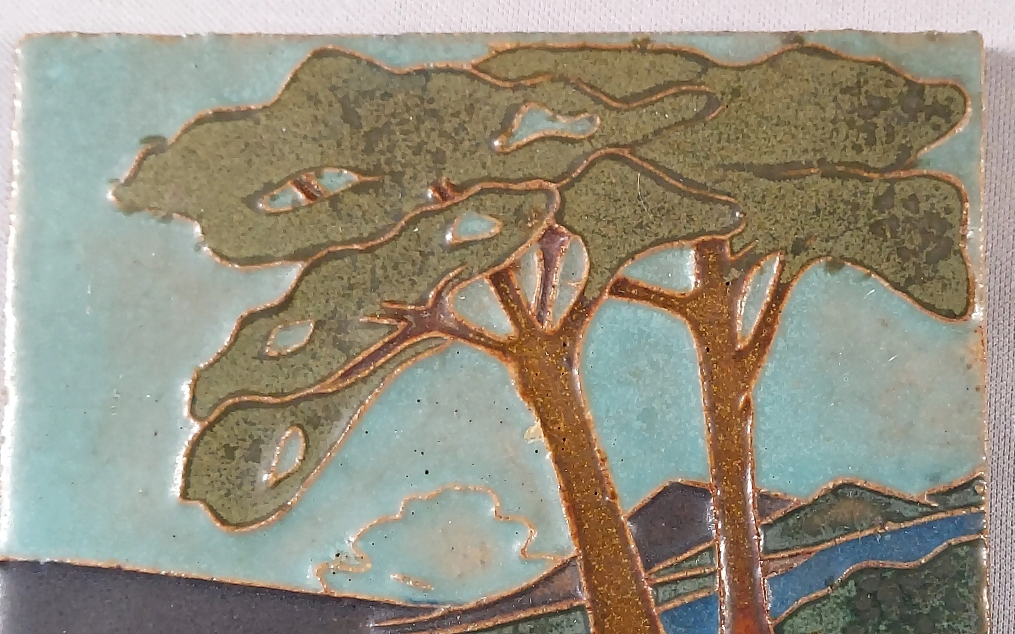 Van Briggle Landscape Tile