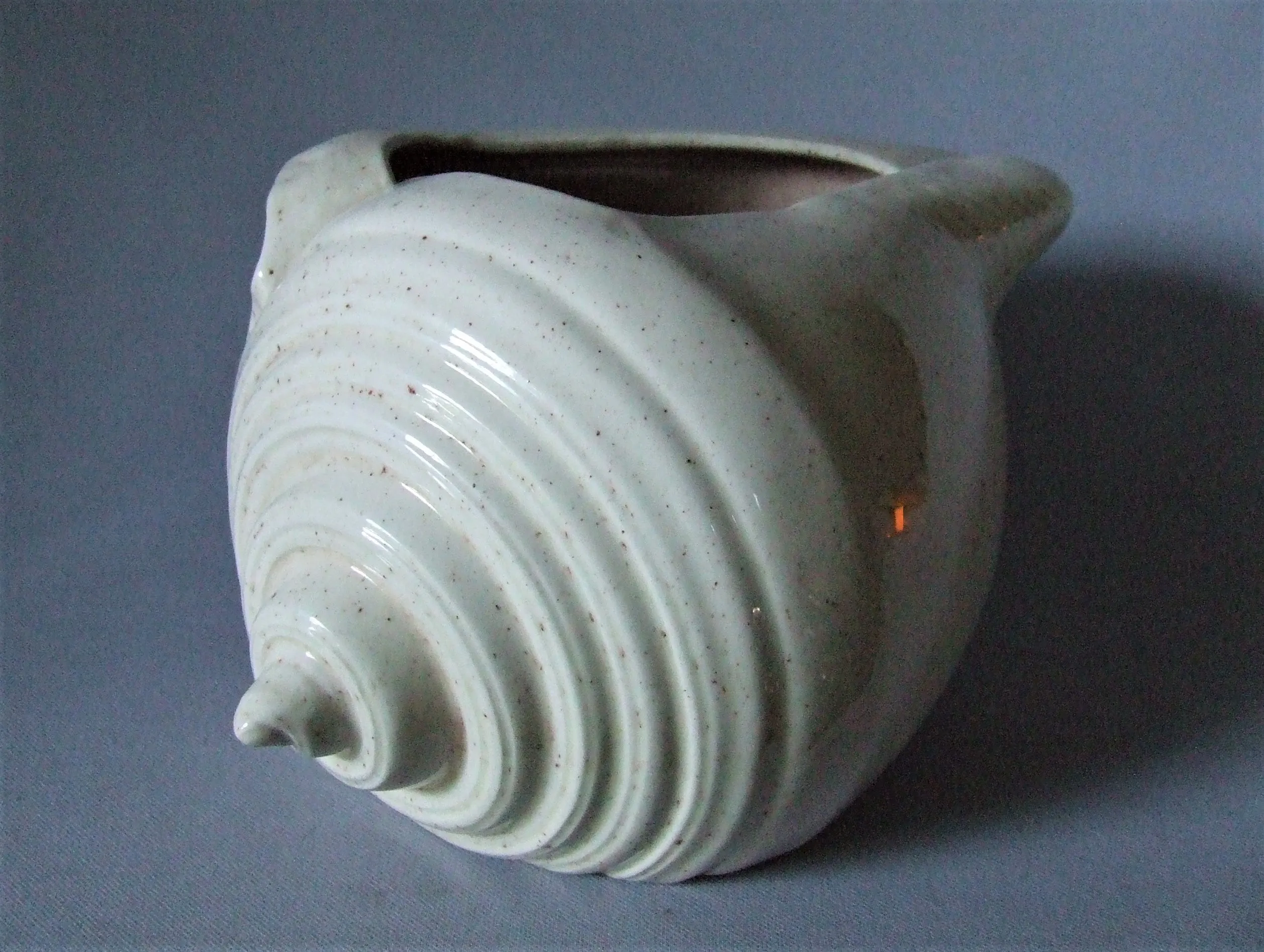 Vintage Ceramic Conch Shell Planter