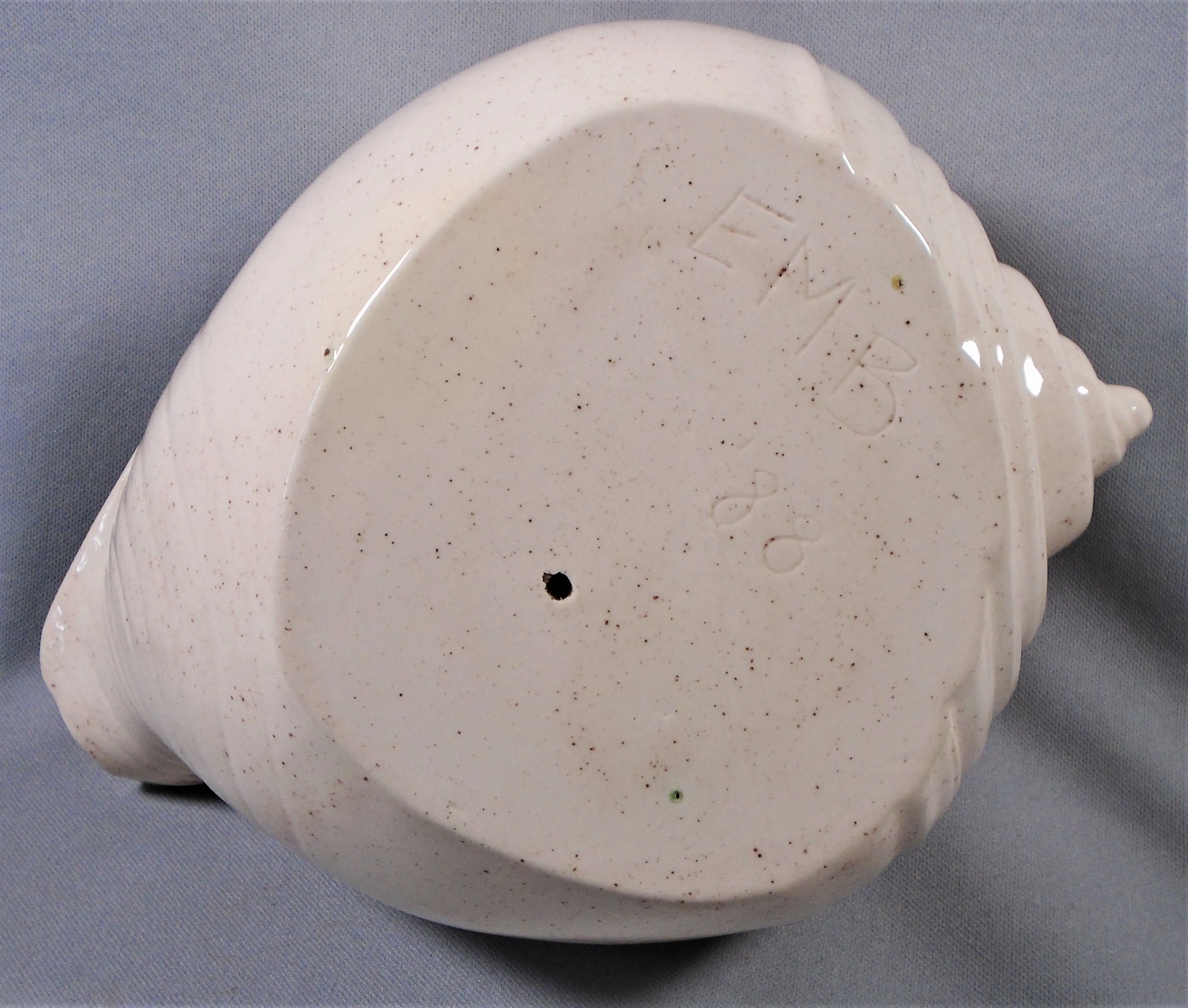 Vintage Ceramic Conch Shell Planter