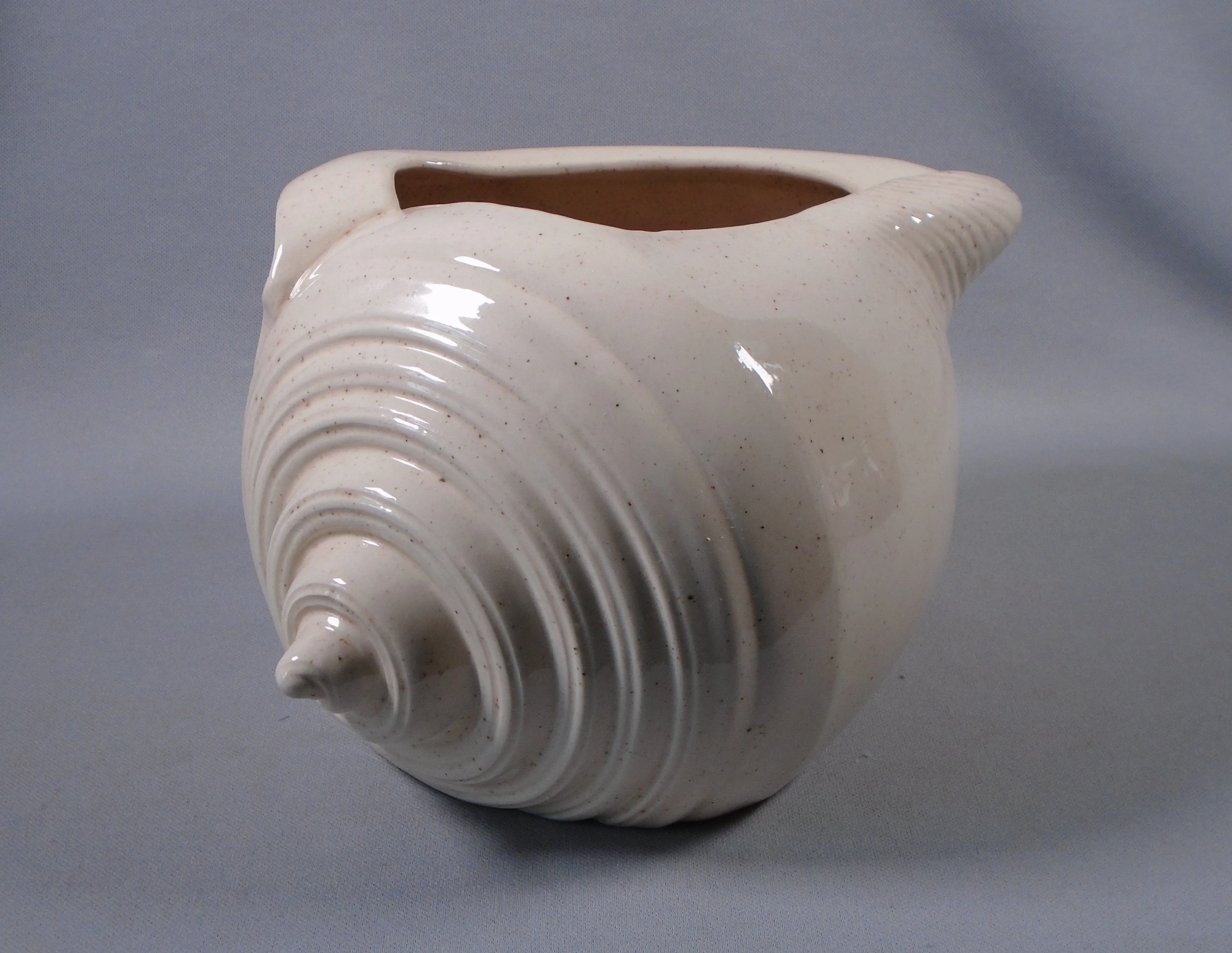 Vintage Ceramic Conch Shell Planter