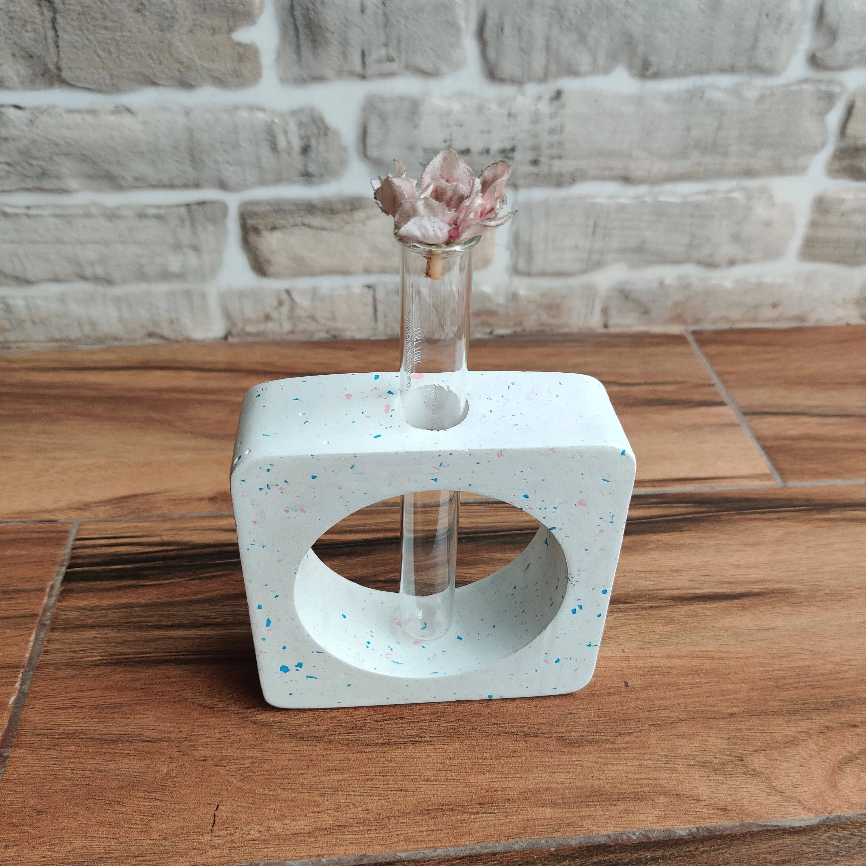 White Flask Planter