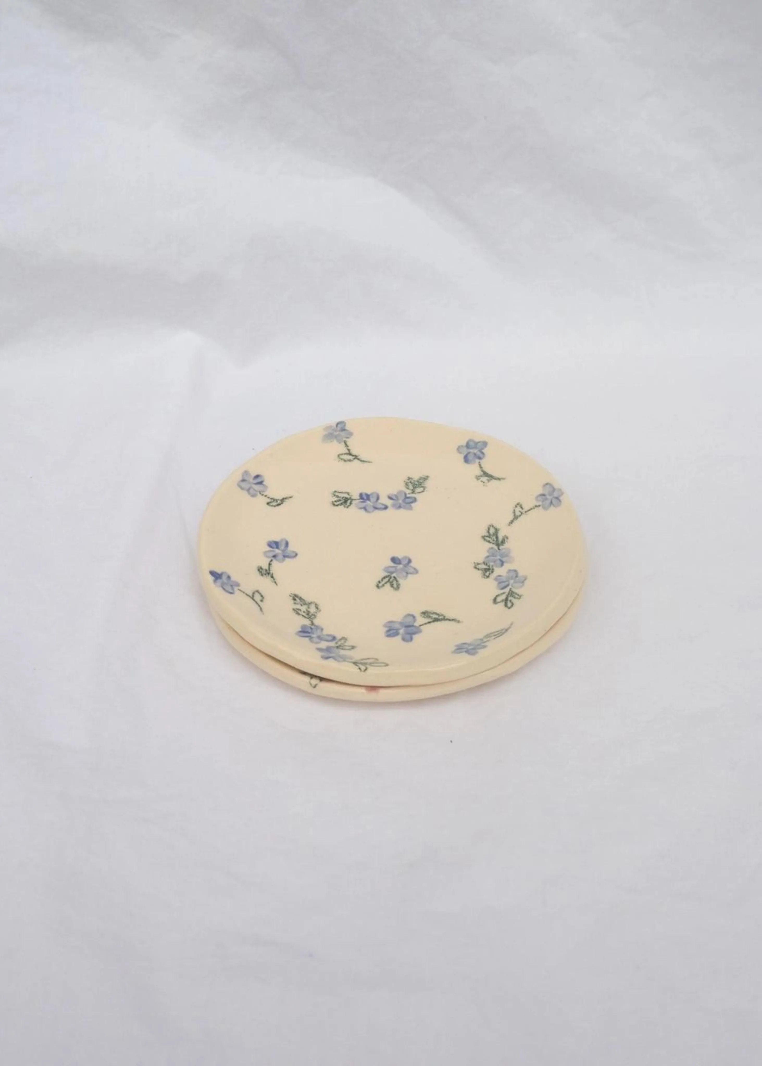 Wild flowers catchall plate