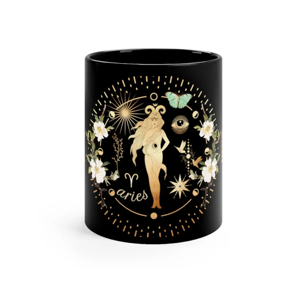 WitchyMade Aries Zodiac Coffee and Tea Mug, Witchy, Witch, Coffee