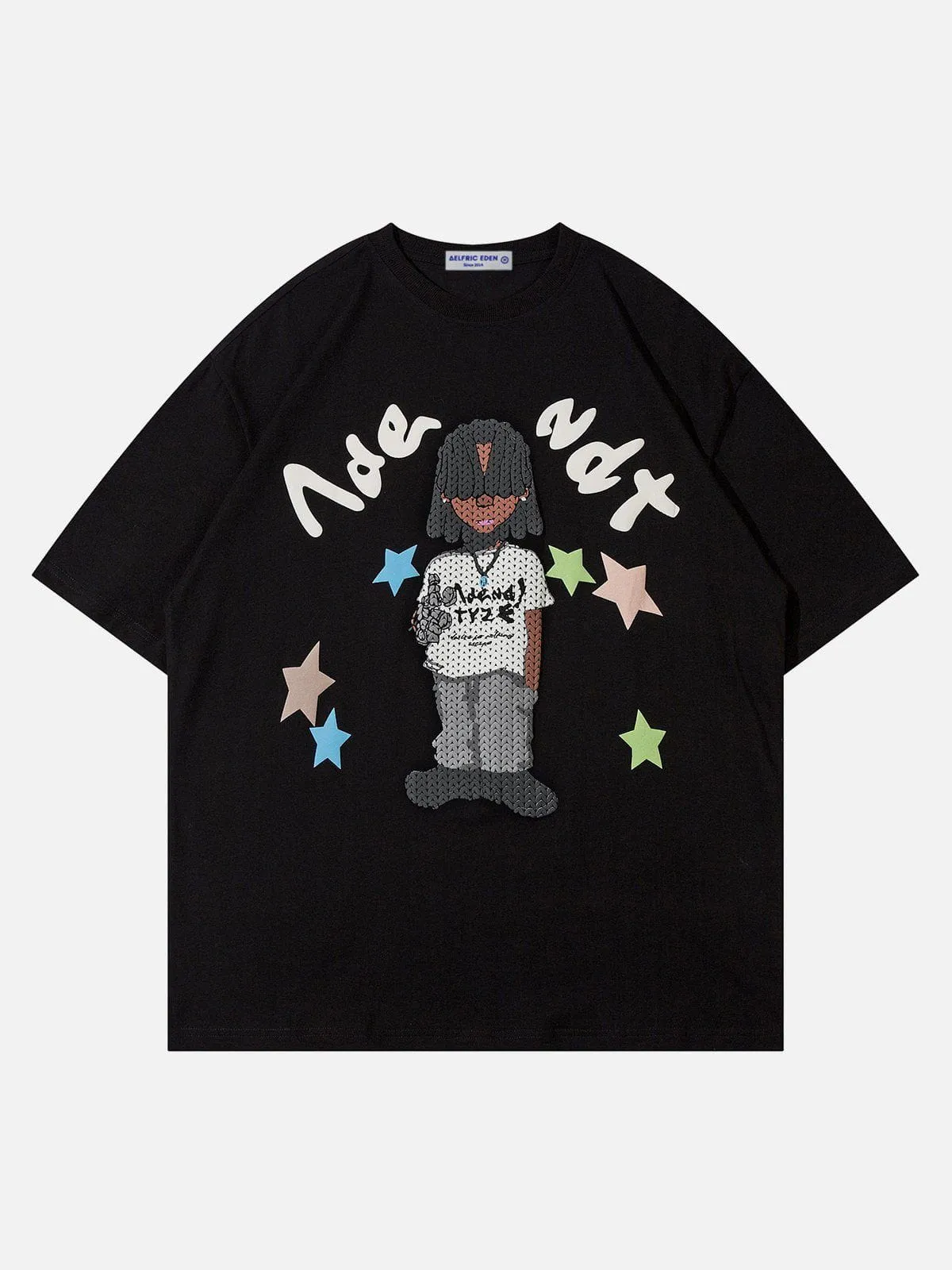 WLS Star Cartoon Character Print Tee