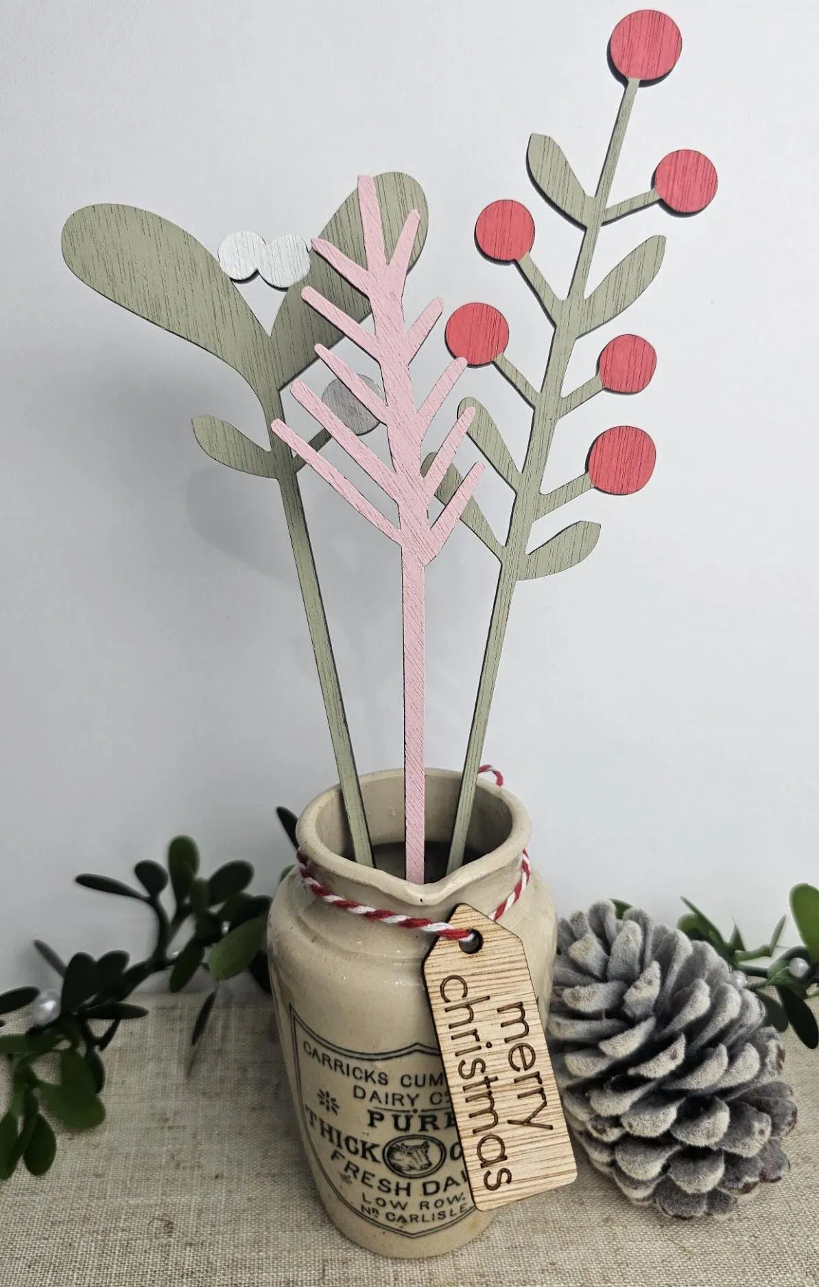 Wooden Winter Bouquet