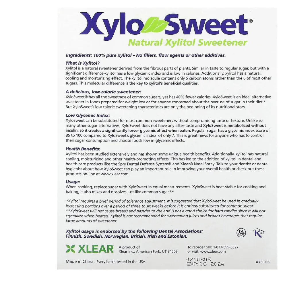 Xylitol Sweetener, 4 Gram Packets